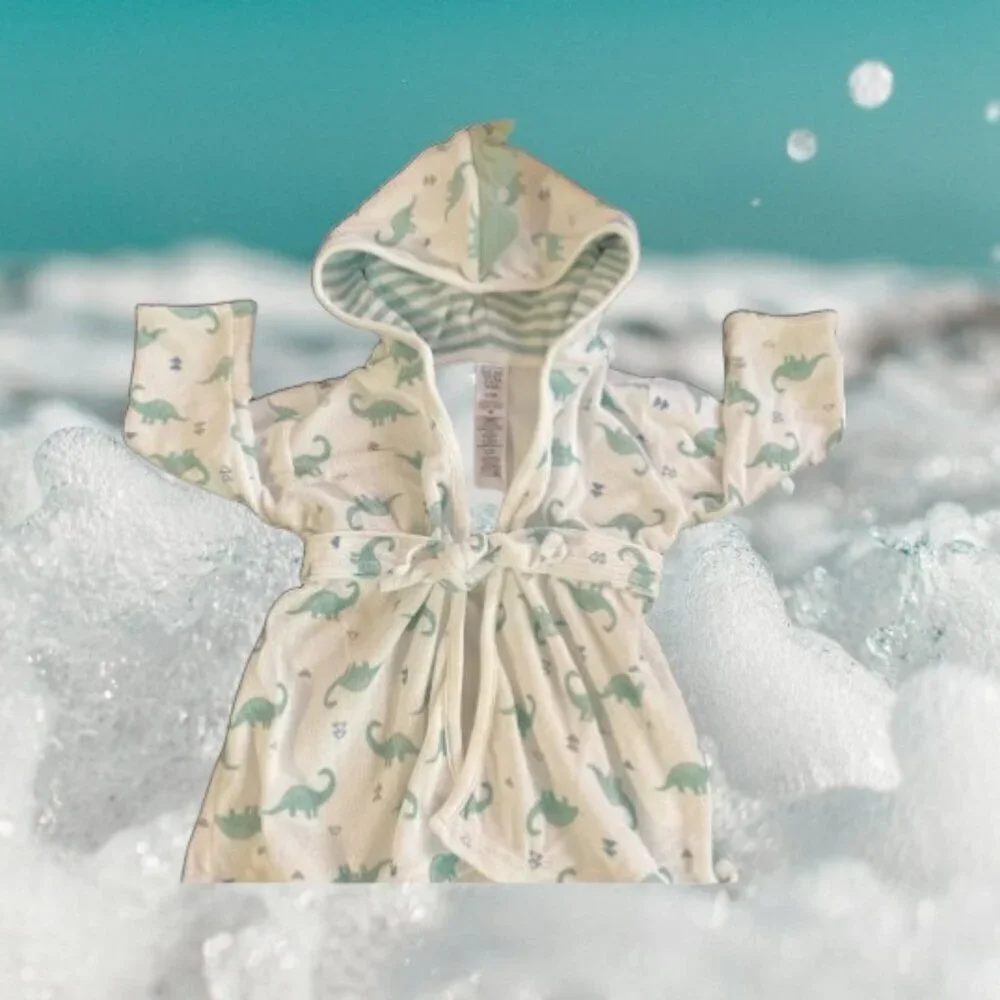 Carter’s Just One You Baby Boy Dinosaur Hooded Bathrobe